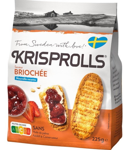 PAINS SUEDOIS BRIOCHÉE KRISPROLLS 225G