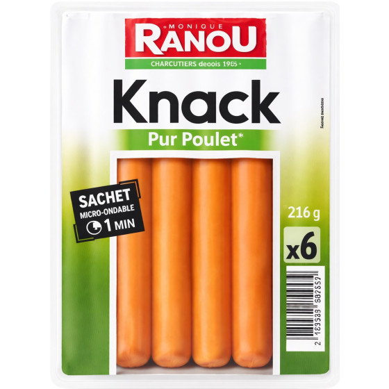SAUCISSE DE VOLAILLE MONIQUE RANOU 210G