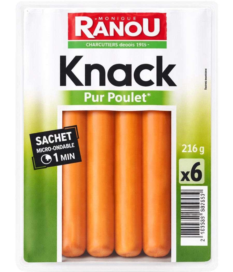 SAUCISSE DE VOLAILLE MONIQUE RANOU 210G