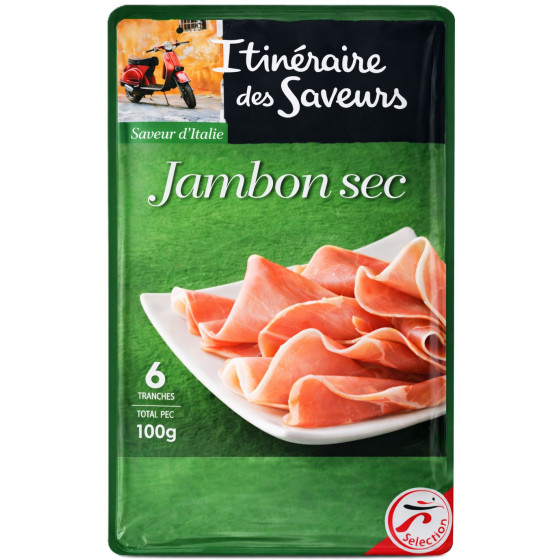 JAMBON SEC ITALIEN ITINERAIRES DE SAVEURS  100G