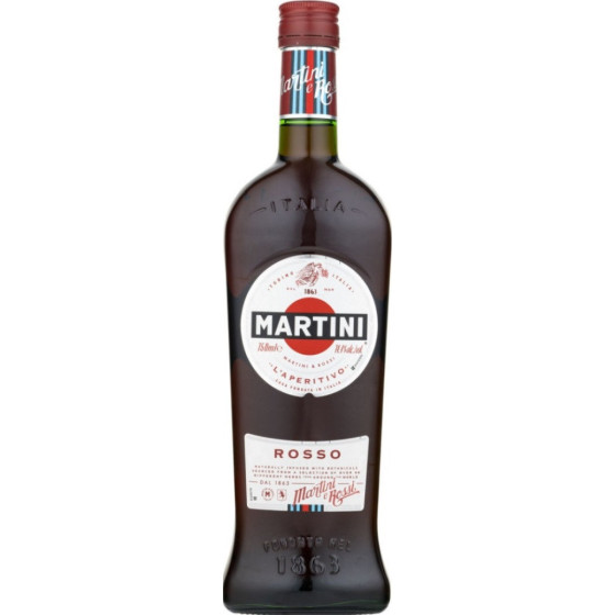 APERITIF AROMATISE A BASE DE VIN MARTINI ROSSO 1L