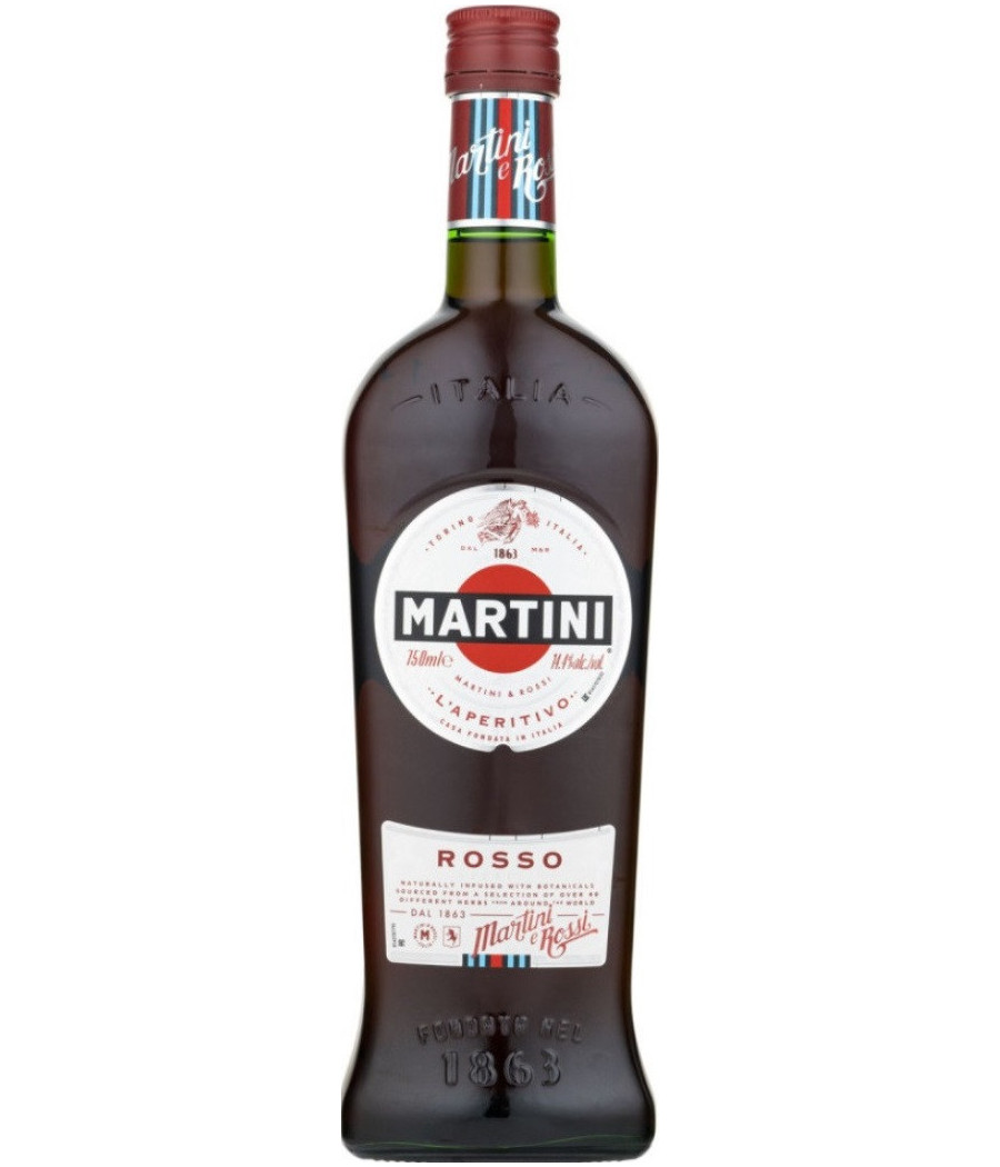 APERITIF AROMATISE A BASE DE VIN MARTINI ROSSO 1L