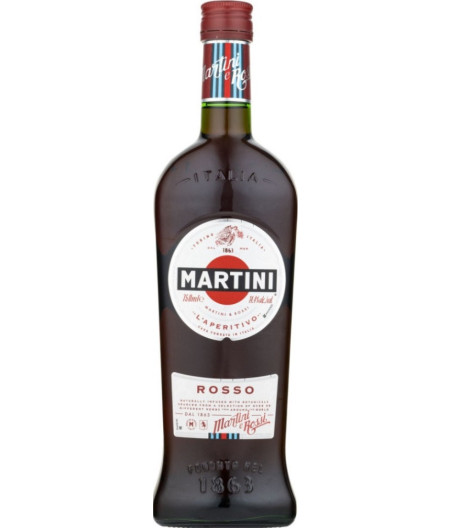 APERITIF AROMATISE A BASE DE VIN MARTINI ROSSO 1L