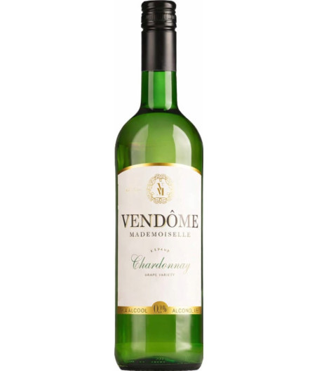 VIN BLANC SANS ALCOOL CHARDONNAY VENDOME MADEMOISELLE 75CL