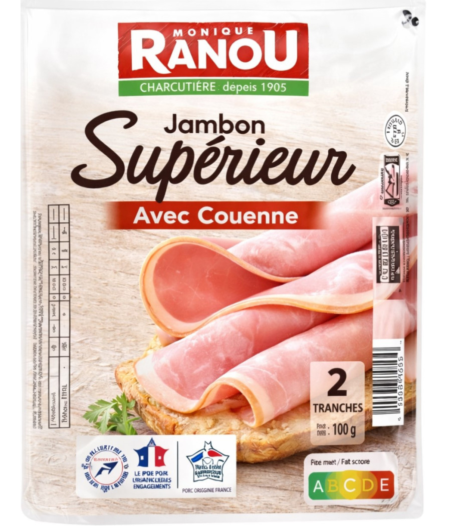 JAMBON SUPERIEUR  MONIQUE RANOU 80G