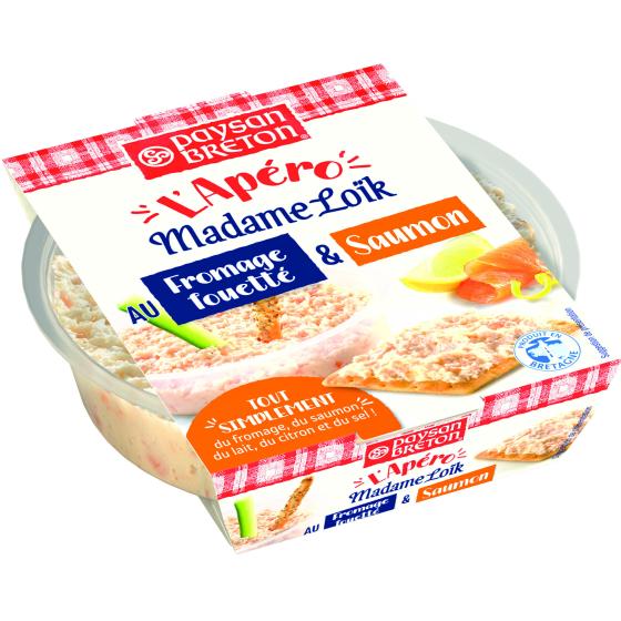 FROMAGE FOUETTE ET SAUMON PAYSAN BRETON L'APERO MADAME LOIK 120G