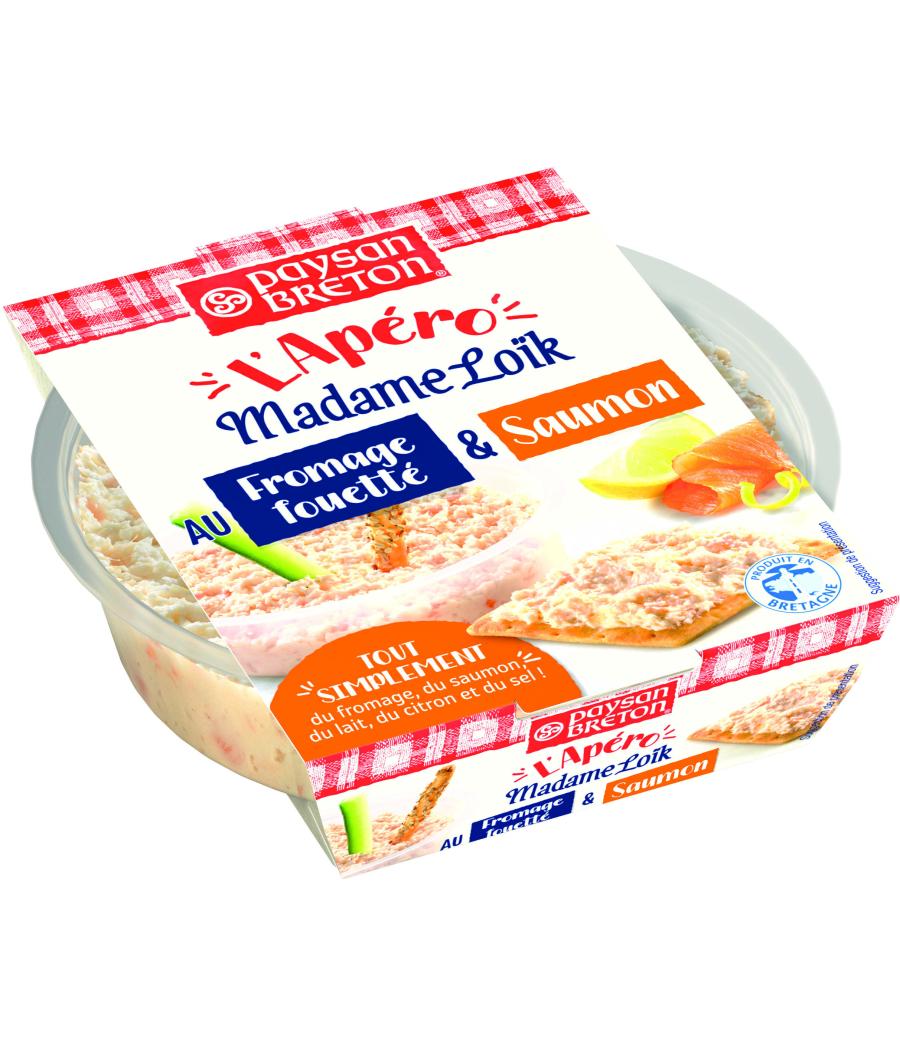 FROMAGE FOUETTE ET SAUMON PAYSAN BRETON L'APERO MADAME LOIK 120G