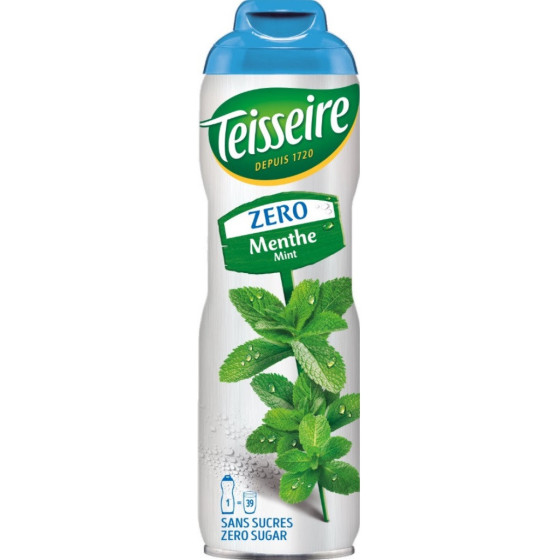 SIROP DE MENTHE ZERO SUCRE TEISSEIRE 60CL
