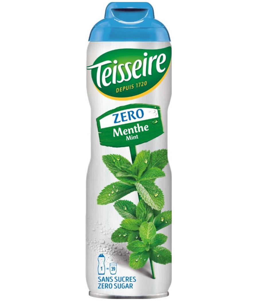 SIROP DE MENTHE ZERO SUCRE TEISSEIRE 60CL