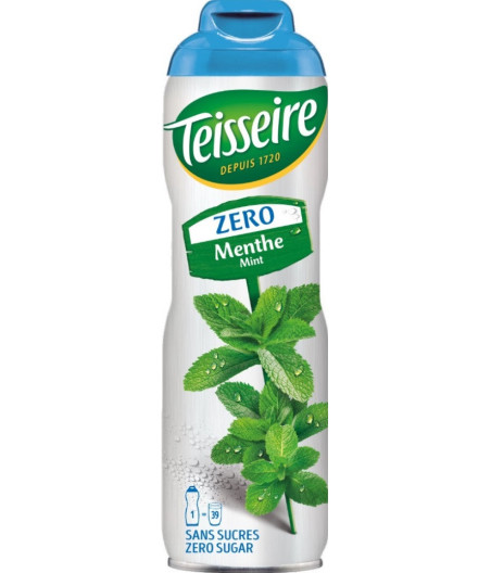 SIROP DE MENTHE ZERO SUCRE TEISSEIRE 60CL
