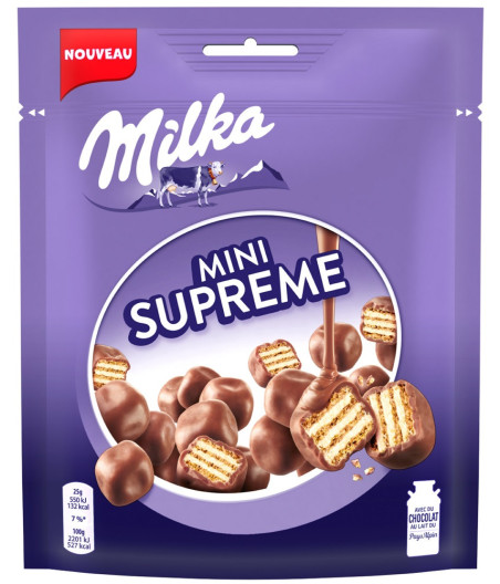 BISCUITS MINI SUPREME CHOCOLAT AU LAIT MILKA 110G
