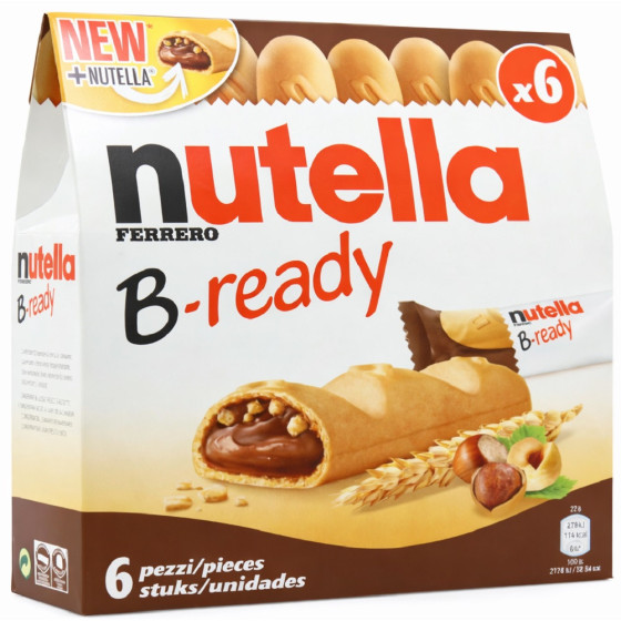 BISCUITS B READY NOISETTES ET CACAO NUTELLA 132G