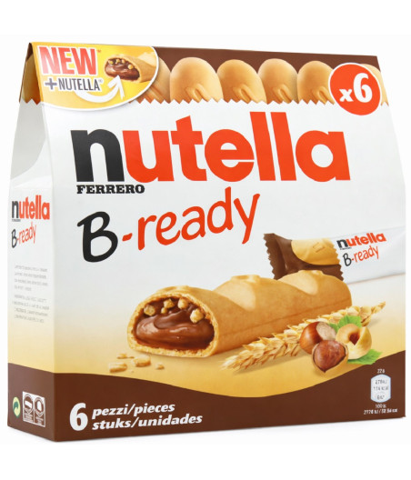 BISCUITS B READY NOISETTES ET CACAO NUTELLA 132G