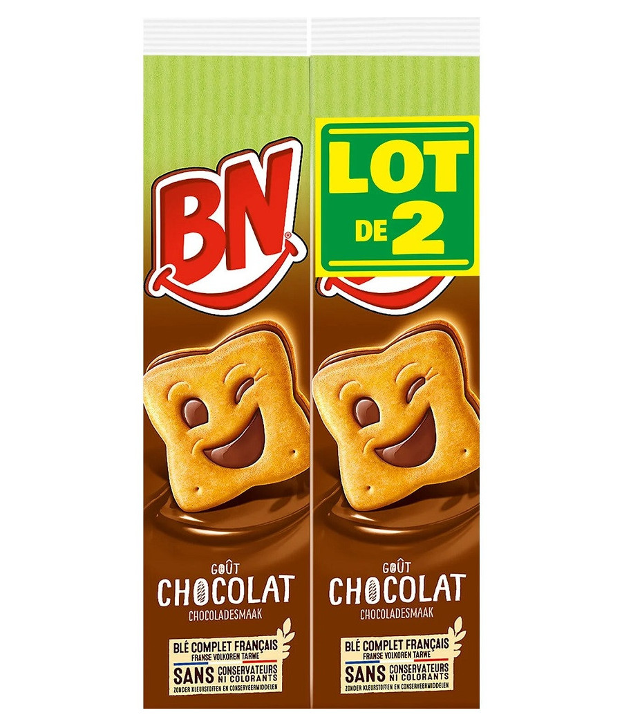BISCUITS CHOCOLAT BN 2X285G
