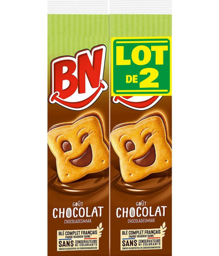 BISCUITS CHOCOLAT BN 2X285G