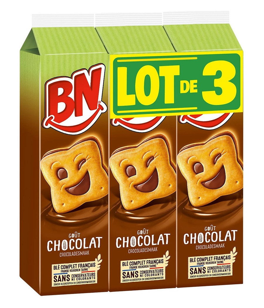 BISCUITS CHOCOLAT BN 3X285G