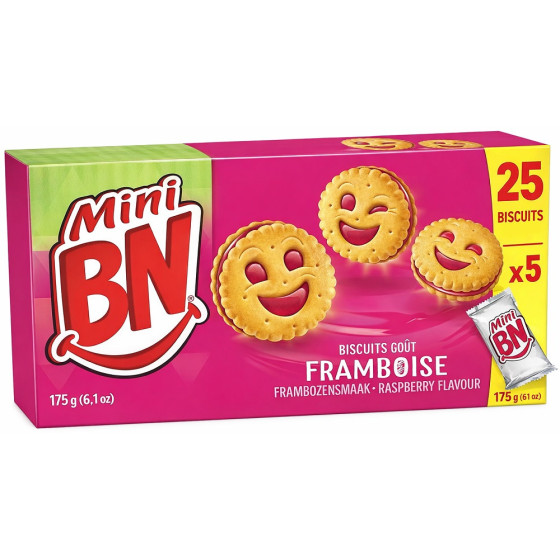 BISCUITS MINI FRAMBOISE BN 175G