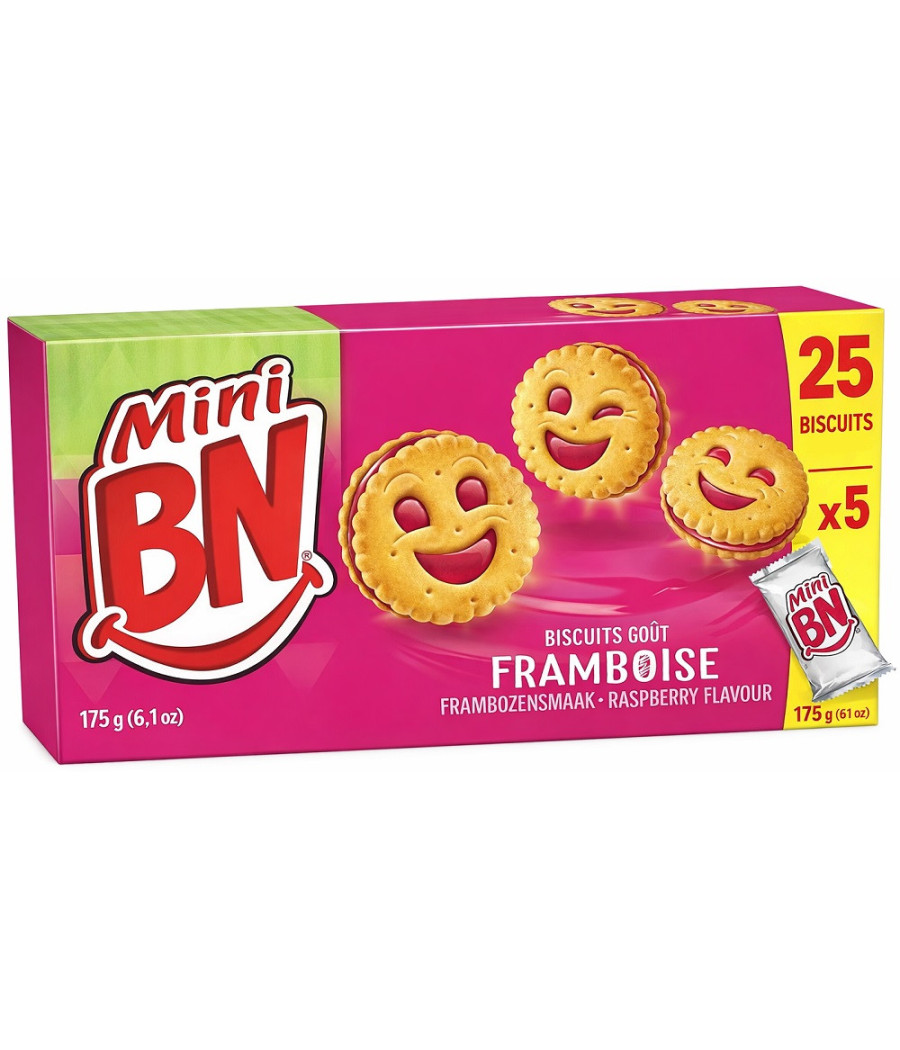BISCUITS MINI FRAMBOISE BN 175G