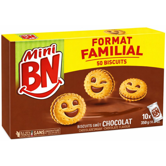BISCUITS MINI CHOCOLAT BN 350G