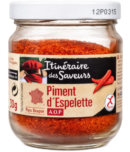 PIMENT ESPELETTE AOP ITINERAIRE DES SAVEURS 40G