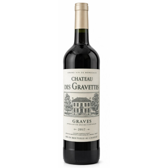 GRAND VIN DE BORDEAUX CHATEAU DES GRAVETTES 2017 75CL