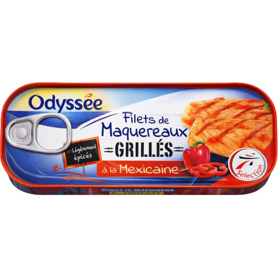 FILETS DE MAQUEREAUX GRILLES A LA MEXICAIN ODYSSEE 120G
