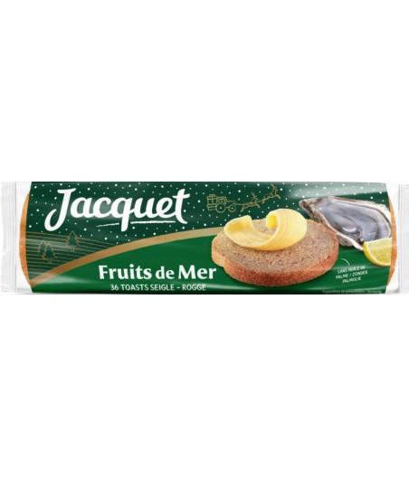 TOASTS SEIGLE FRUIT DE MER JACQUET 250G
