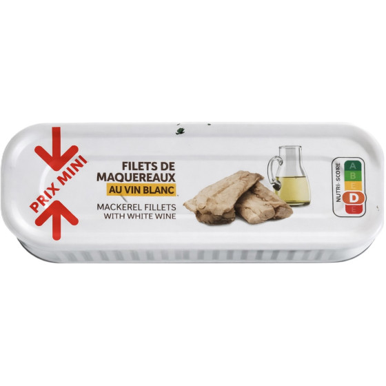 FILETS DE MAQUEREAUX AU VIN BLANC 169G