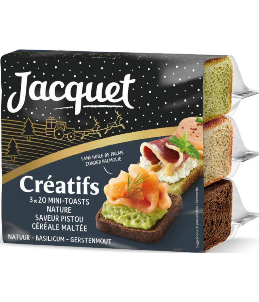 MINI TOASTS CREATIFS JACQUET 255G