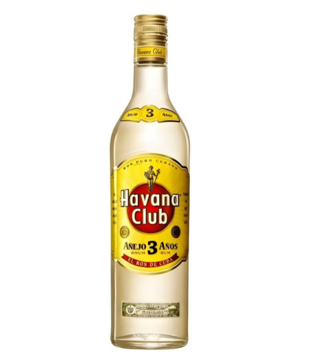 RUM CUBAIN 3 ANS D'ÂGE HAVANA CLUB 70CL