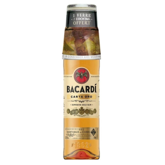 RHUM CARTA ORO 37,5% BACARDI 70CL