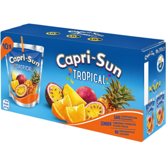 BOISSON FRUITS TROPICAL CAPRI-SUN 10X20CL