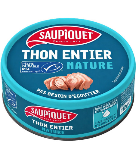 THON ENTIER NATURE SAUPIQUET 112G
