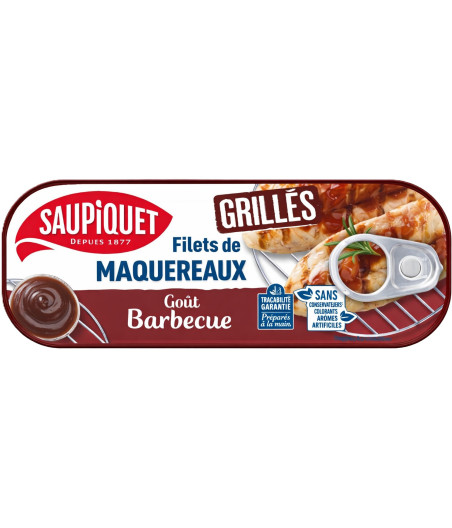 FILETS DE MAQUEREAUX SAUPIQUET 120G