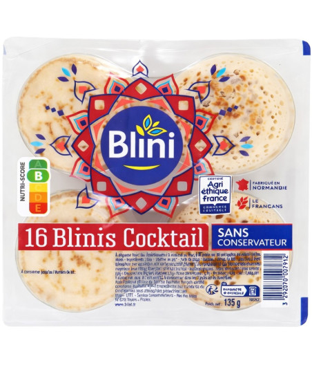 16 BLINIS COCKTAIL BLINI 135G