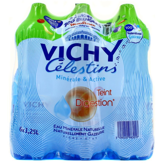 EAU MINERALE GAZEUSE VICHY CELESTINS 6X1,25L