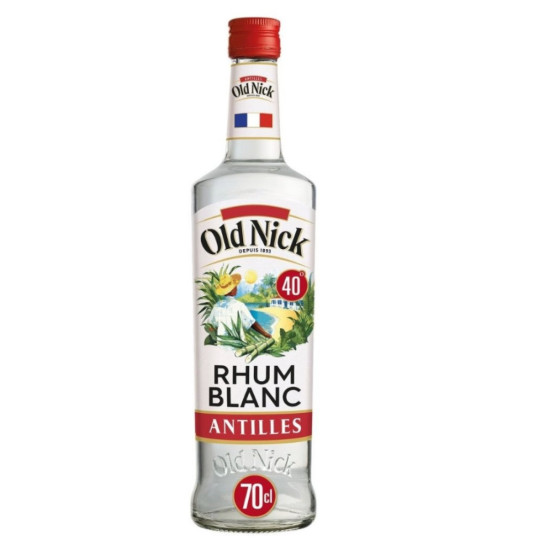 RHUM BLANC DES ANTILLES 40% OLD NICK 70CL