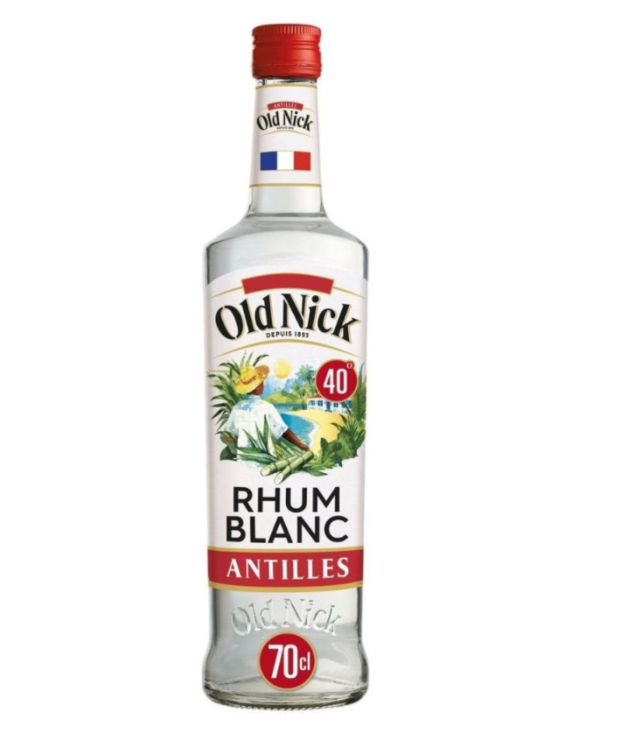 RHUM BLANC DES ANTILLES 40% OLD NICK 70CL