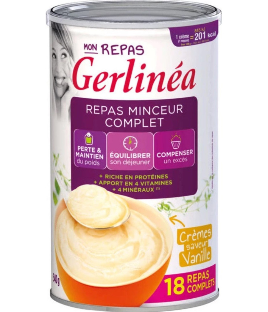 CREME REPAS PINCEUR VANILLE GERLINEA 540G