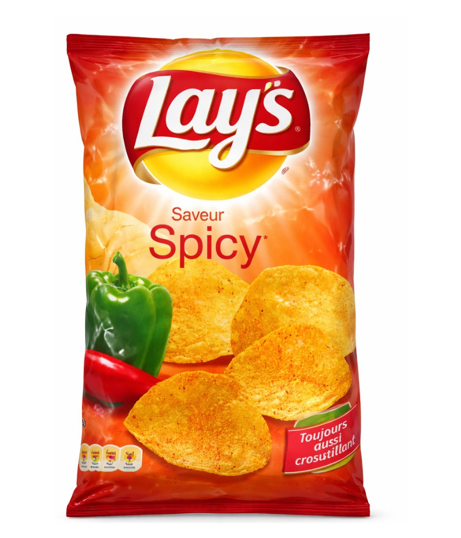 CHIPS DE POMMES DE TERRE SAVEUR SPICY 75G