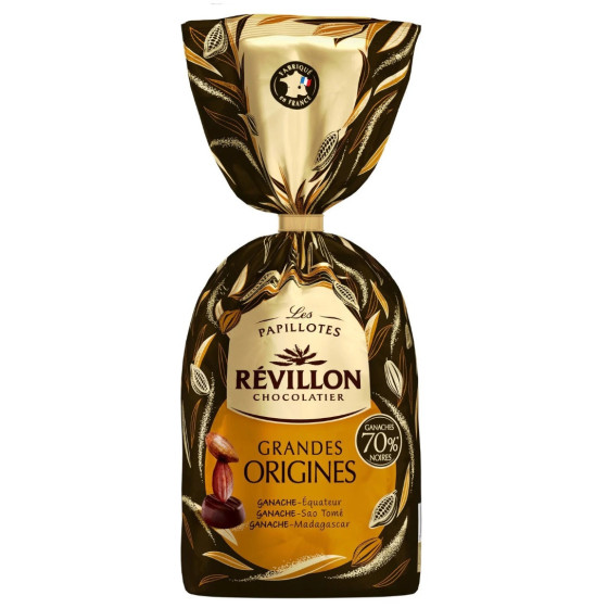 CHOCOLAT PAPILLOTES GRANDES ORIGINES REVILLON 375G