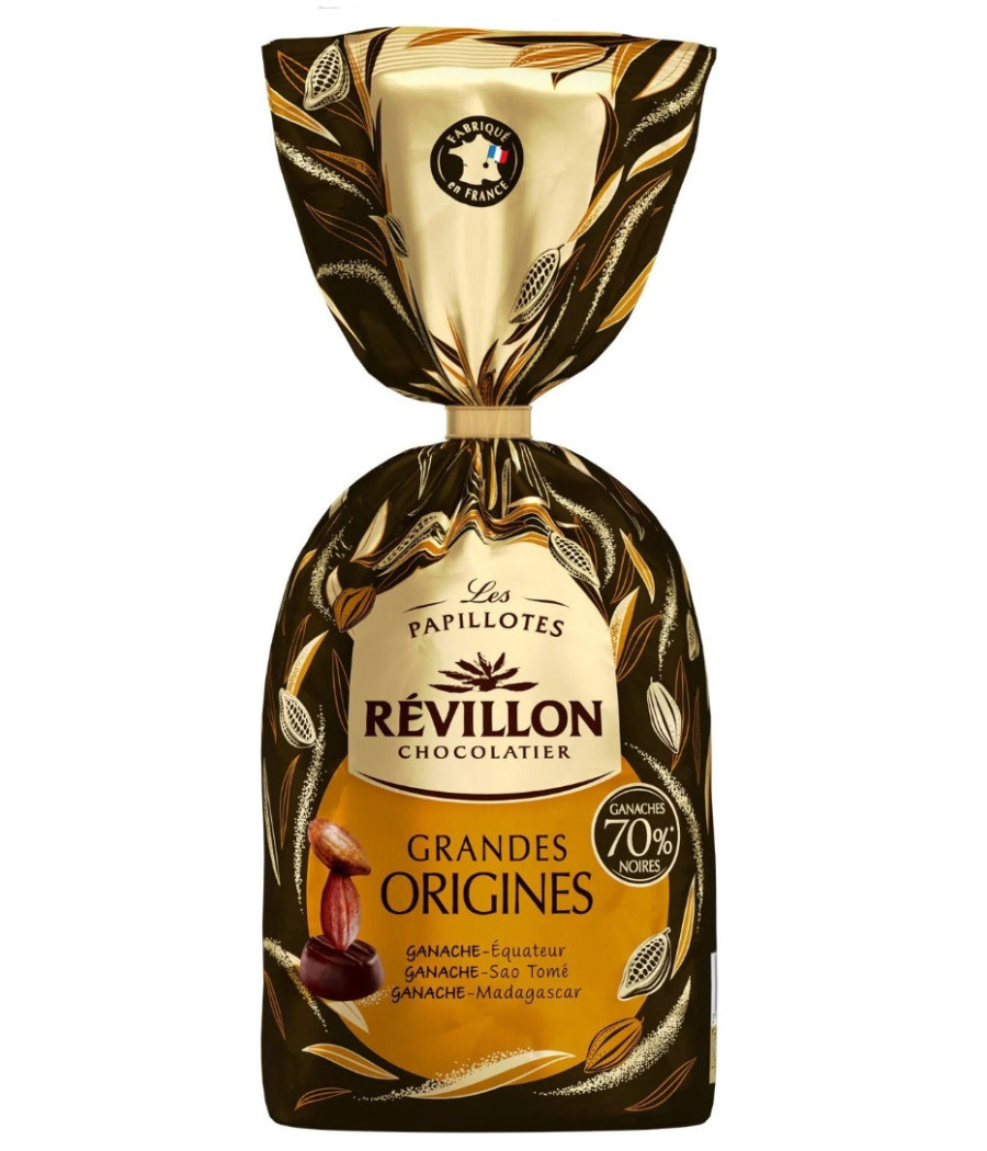 CHOCOLAT PAPILLOTES GRANDES ORIGINES REVILLON 375G