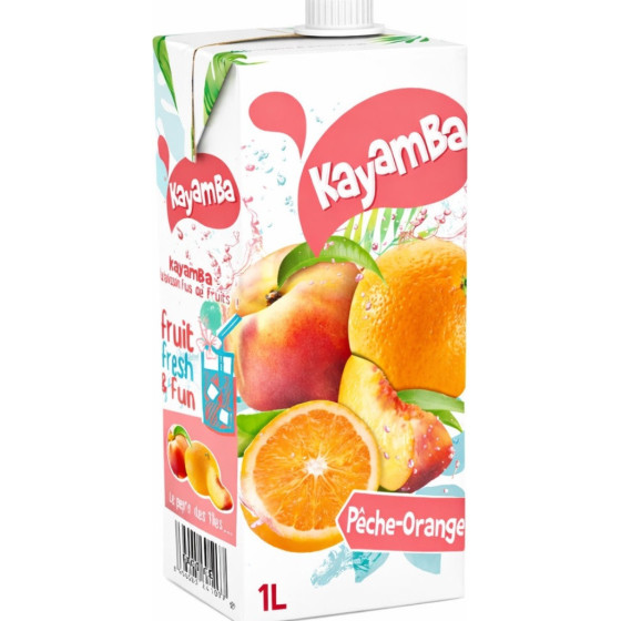 BOISSON PECHE ORANGE KAYAMBA 1L