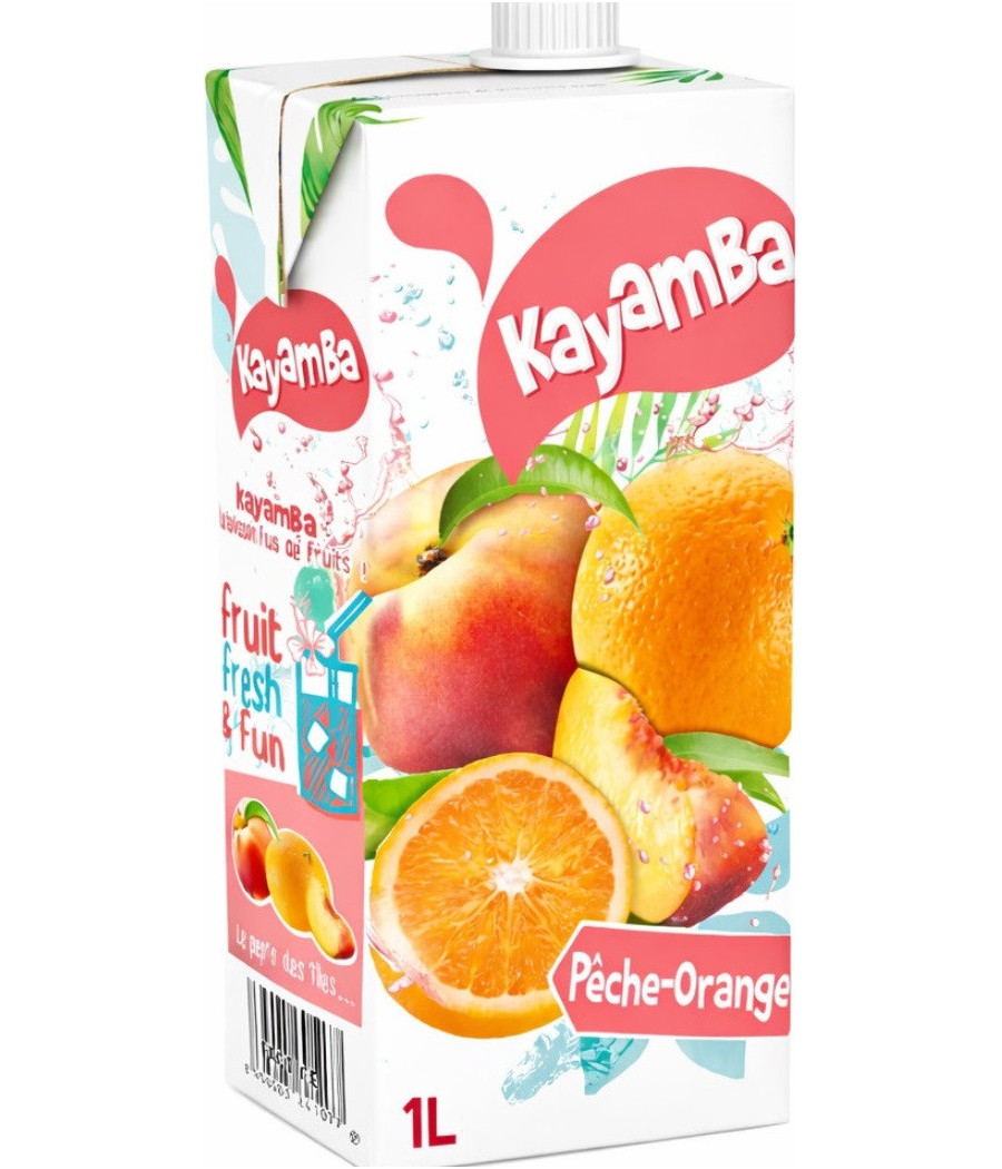 BOISSON PECHE ORANGE KAYAMBA 1L