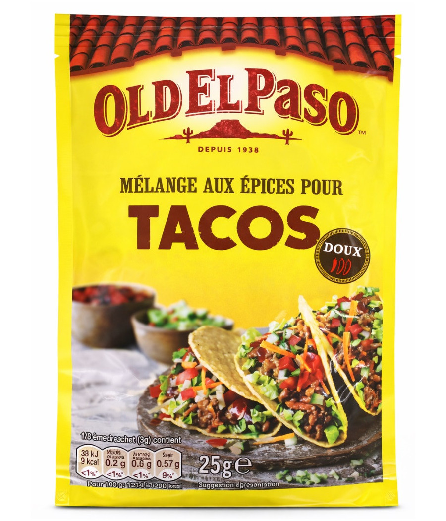 MELANGE AUX EPICES POUR TACOS OLD EL PASO 25G
