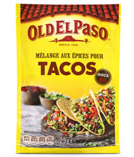 MELANGE AUX EPICES POUR TACOS OLD EL PASO 25G