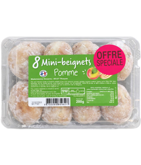 8 MINI-BEIGNETS POMME 200 G