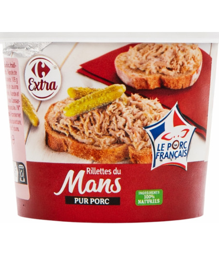 RILLETTES DU MANS CARREFOUR 110G