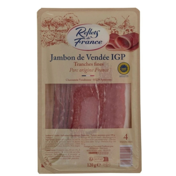 JAMBON DE VENDEE REFLET DE FRANCE 120G