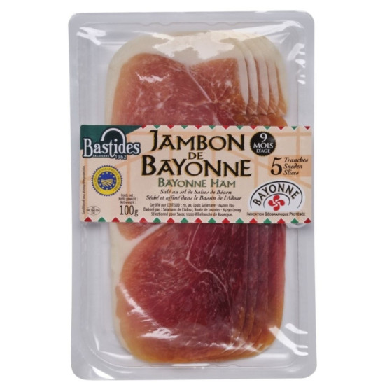 JAMBON DE BAYONNE BASTIDES SALAISONS 100G